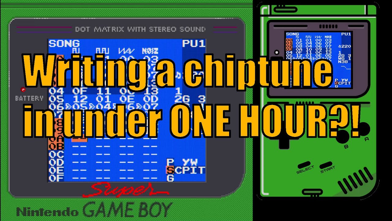 Making a Game Boy chiptune with LSDJ in under ONE HOUR!