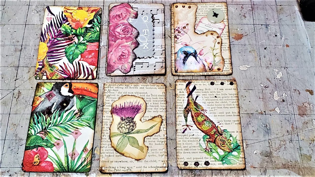How to Make Pretty Playing Cards for Junk journals! Easy Junk Journal Embellishment! Paper Outpost!