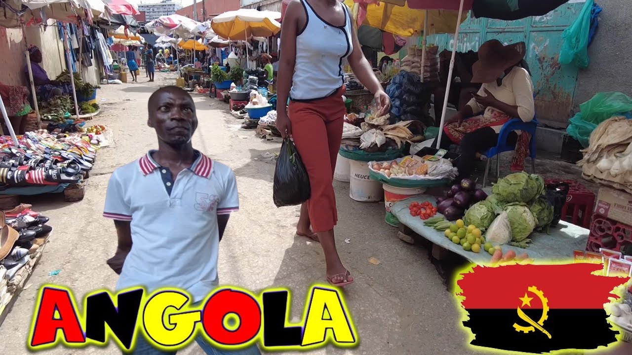 Luanda Angola 2024 Raw Streets of Prenda Market HD