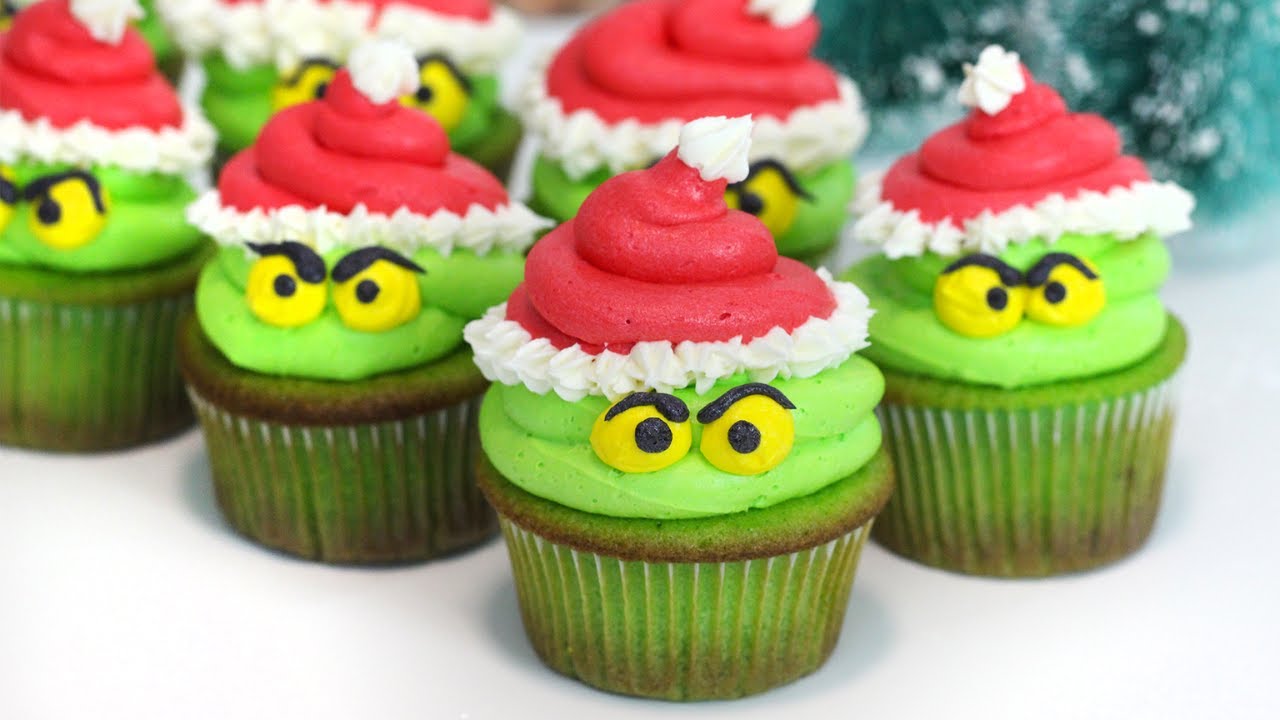 These Grinch Cupcakes are Definitely a Mean One
