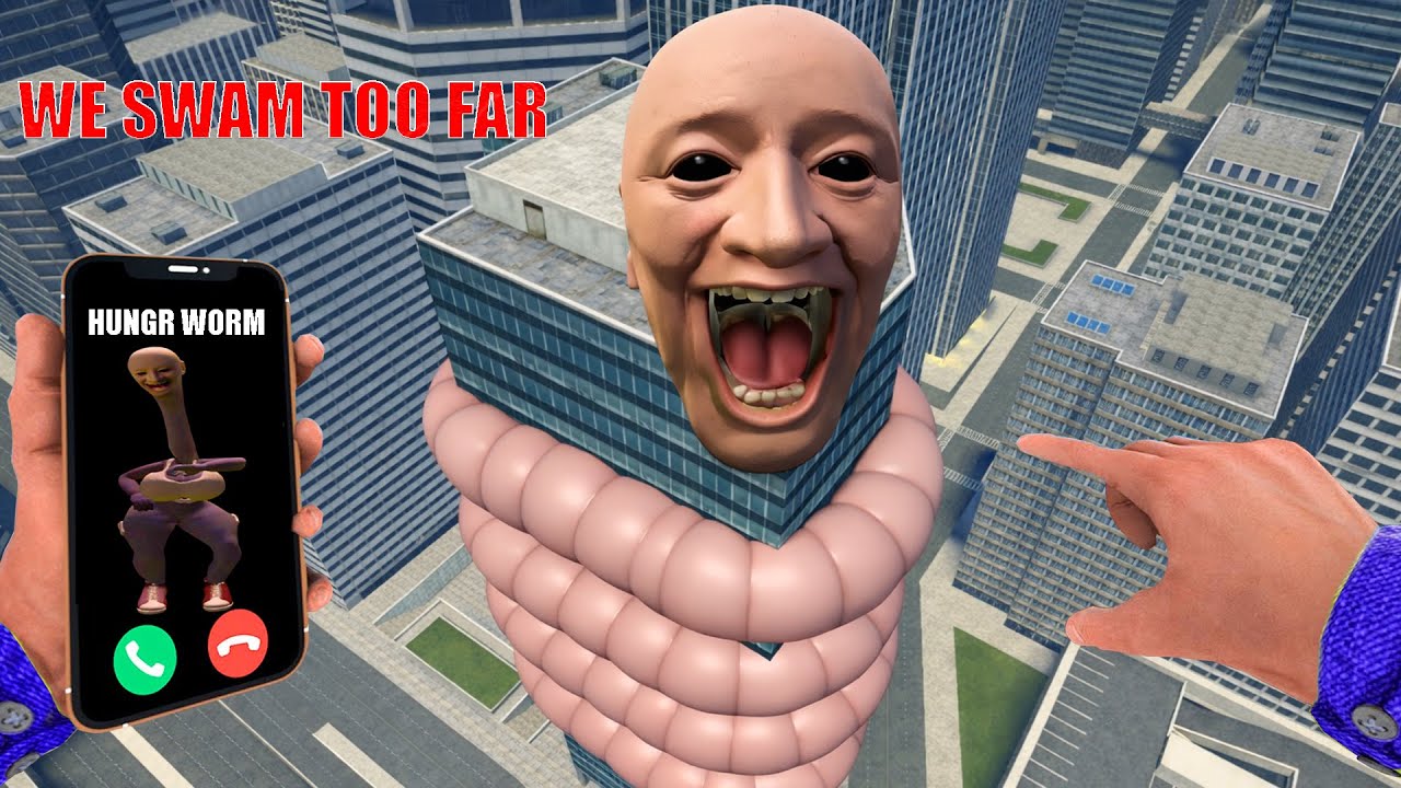 Something Terrifying Happens When Hungry Worm Calls You in Garry’s Mod (We Swam Too Far )