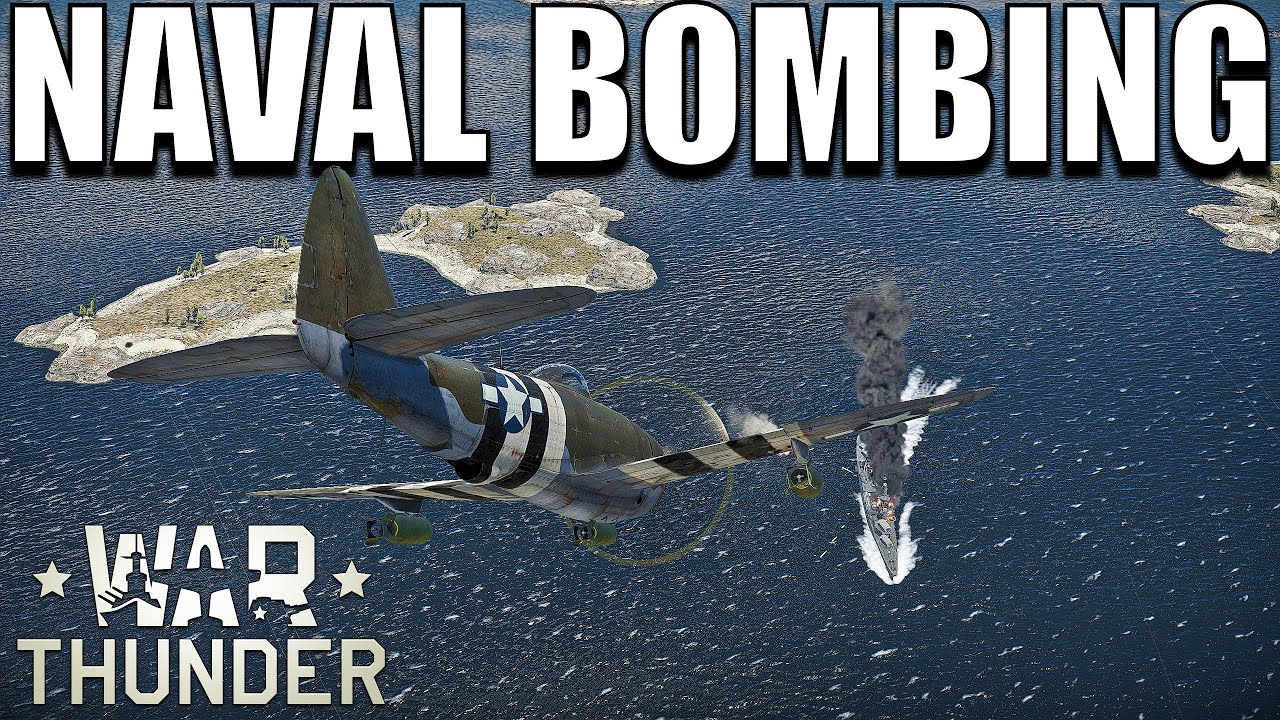 NAVAL BOMBING Experience in WAR THUNDER Naval Battles | Player vs AI AA