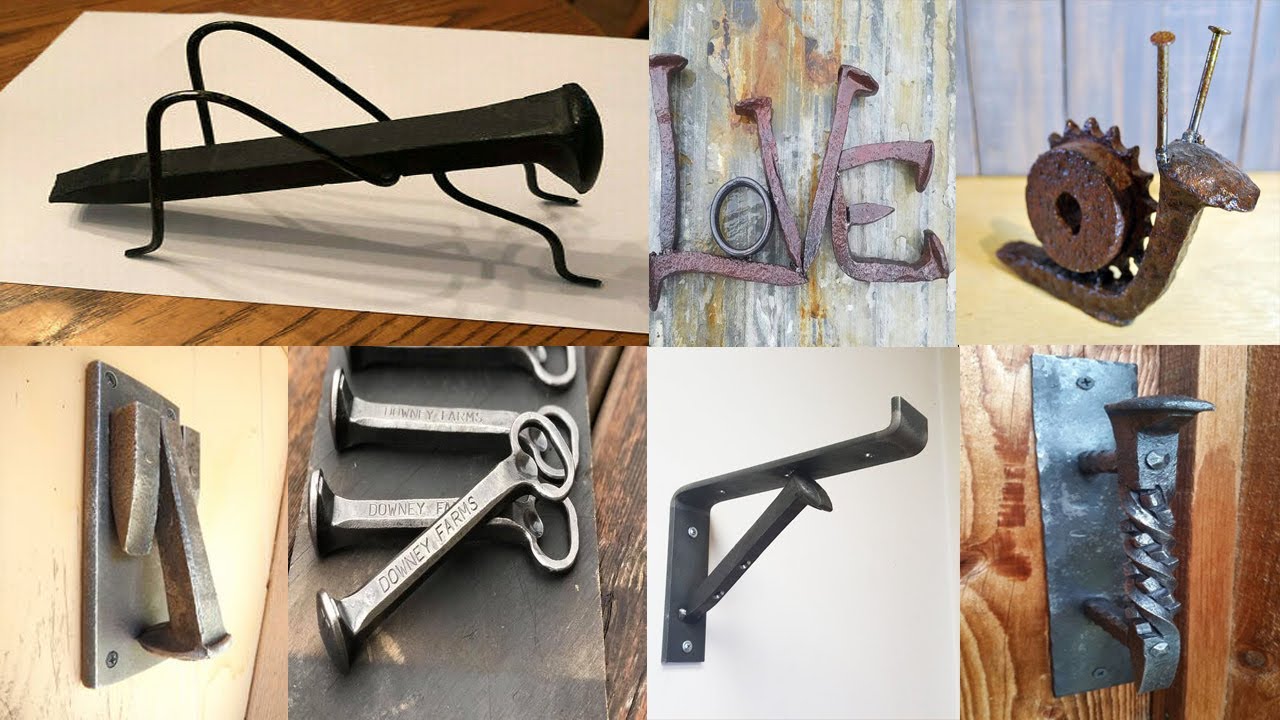 100 Fun Railroad Spike Welding Projects / scrap metal art / easy fun welding projects for beginners