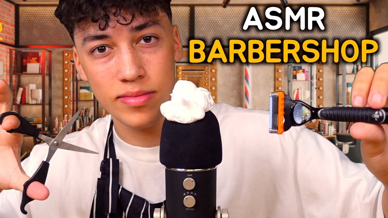 ASMR ULTIMATE barbershop haircut & shave Roleplay 💈✂️