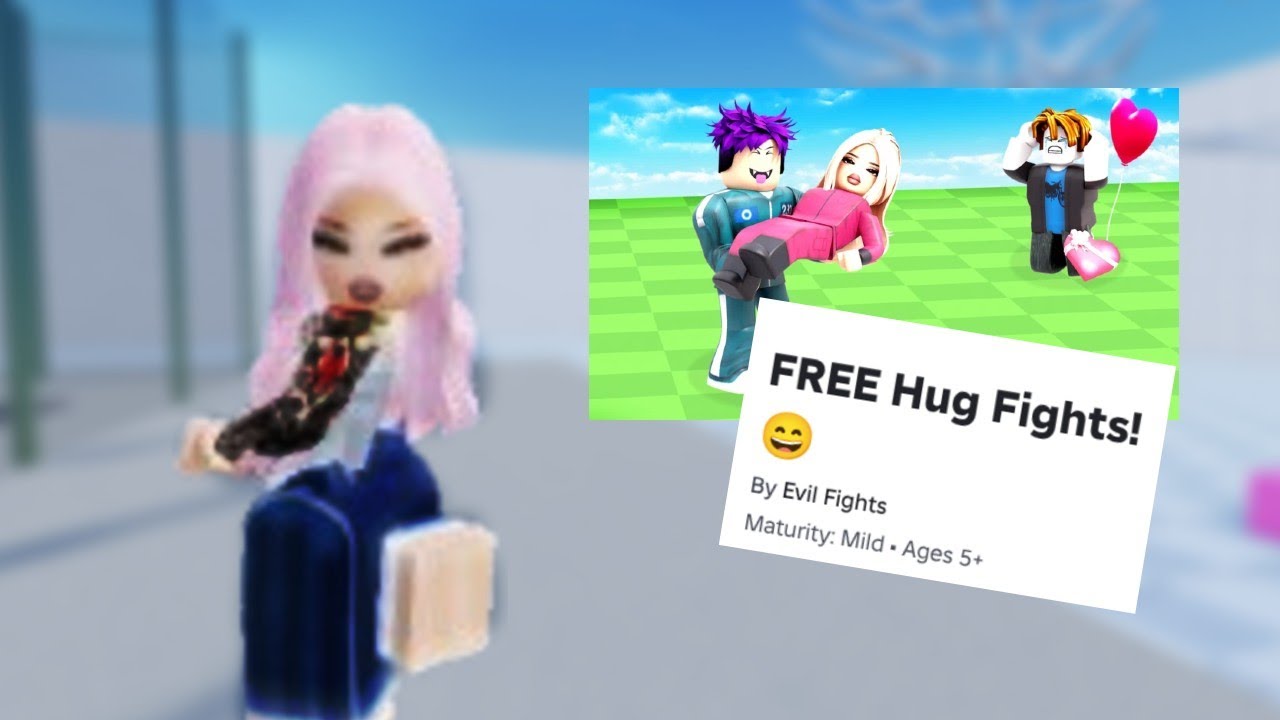 Roblox, But Im Playing FREE Hug Fights