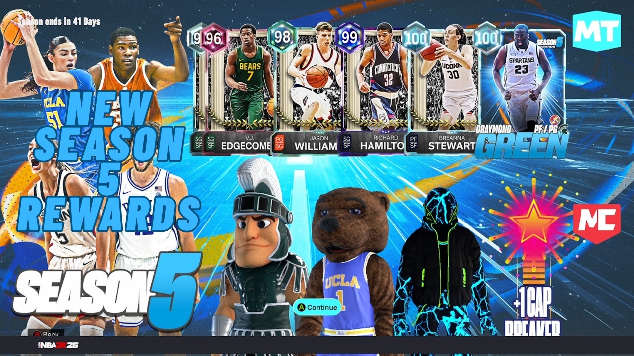 BRAND NEW REWARDS AND NEW COLLEGE PLAYERS ADDED INTO SEASON 5 OF MYTEAM