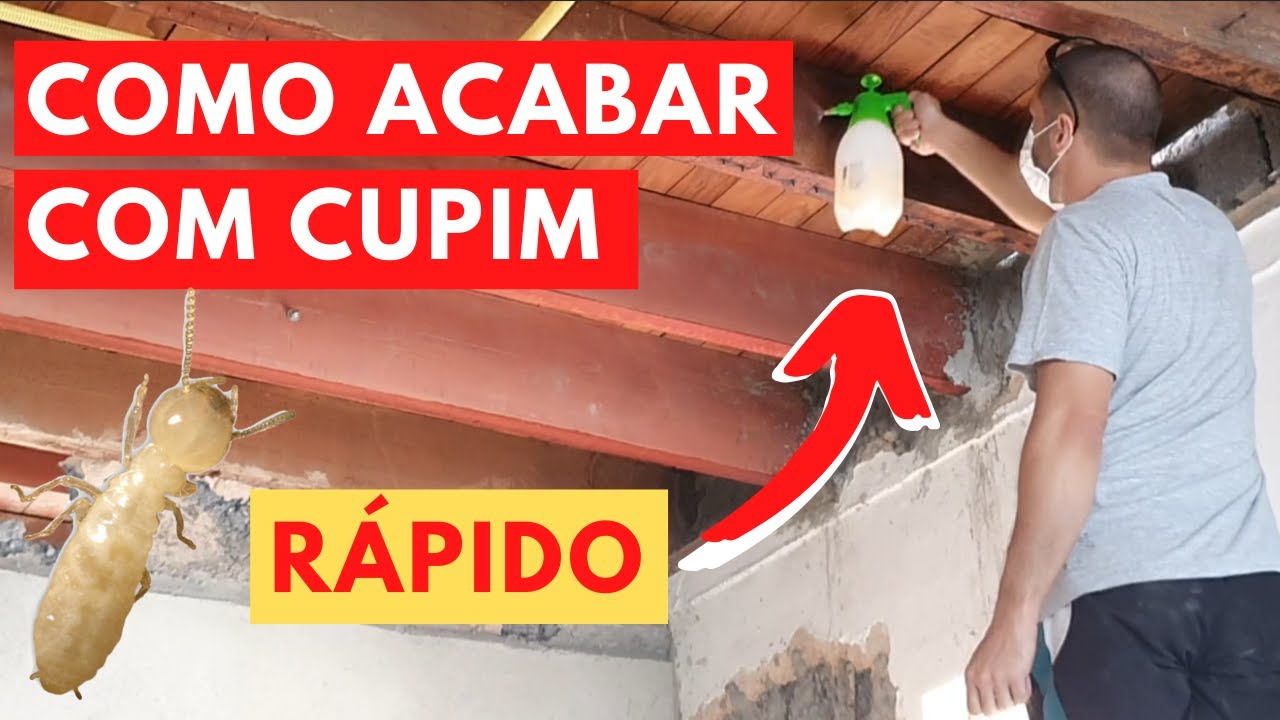 COMO MATAR CUPIM  ⚠️ ☠️ - Apliquei MUITO R&Aacute;PIDO ! - DIY