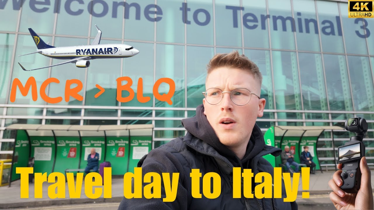 Travel day to ITALY 🇮🇹✈️| Manchester to Bologna RYANAIR | We are so lucky to be staying here!!