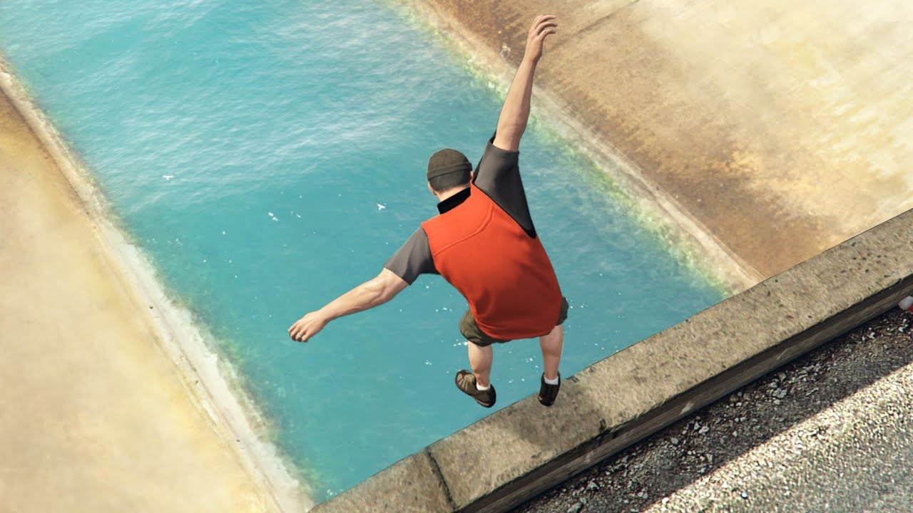GTA 5 Funny Parkour Jumps/Falls ep.1