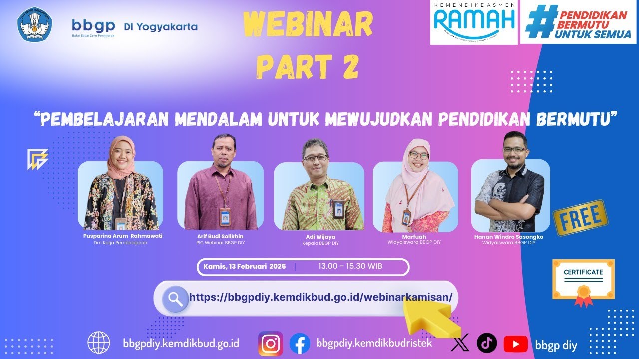 (2025) Web Kamisan: Pembelajaran Mendalam untuk Mewujudkan Pendidikan Bermutu