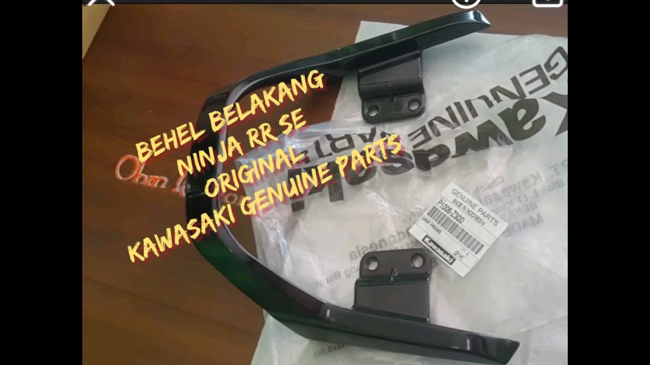 unboxing behel ninja RR SE ori kawasaki genuine parts by obm motorsport23 bogor