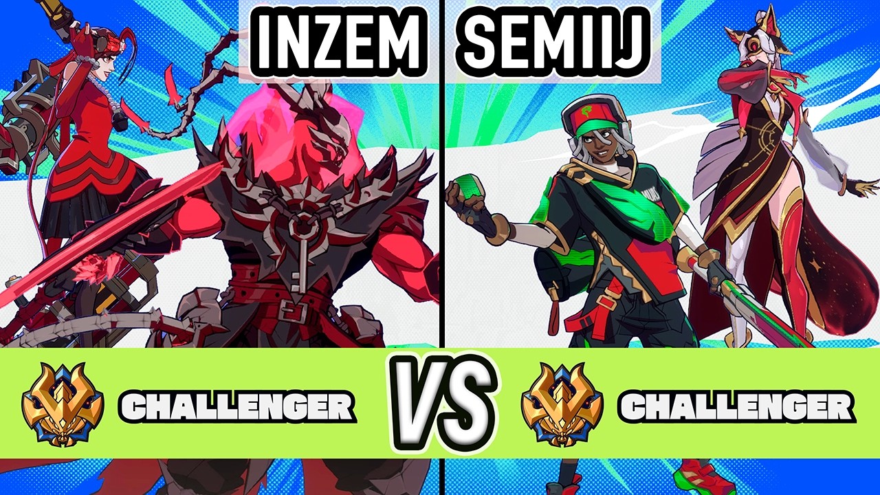 2XKO ▰ INZEM (Thresh / Jinx) vs Semiij (Ahri / Ekko) ▰ High Level Gameplay
