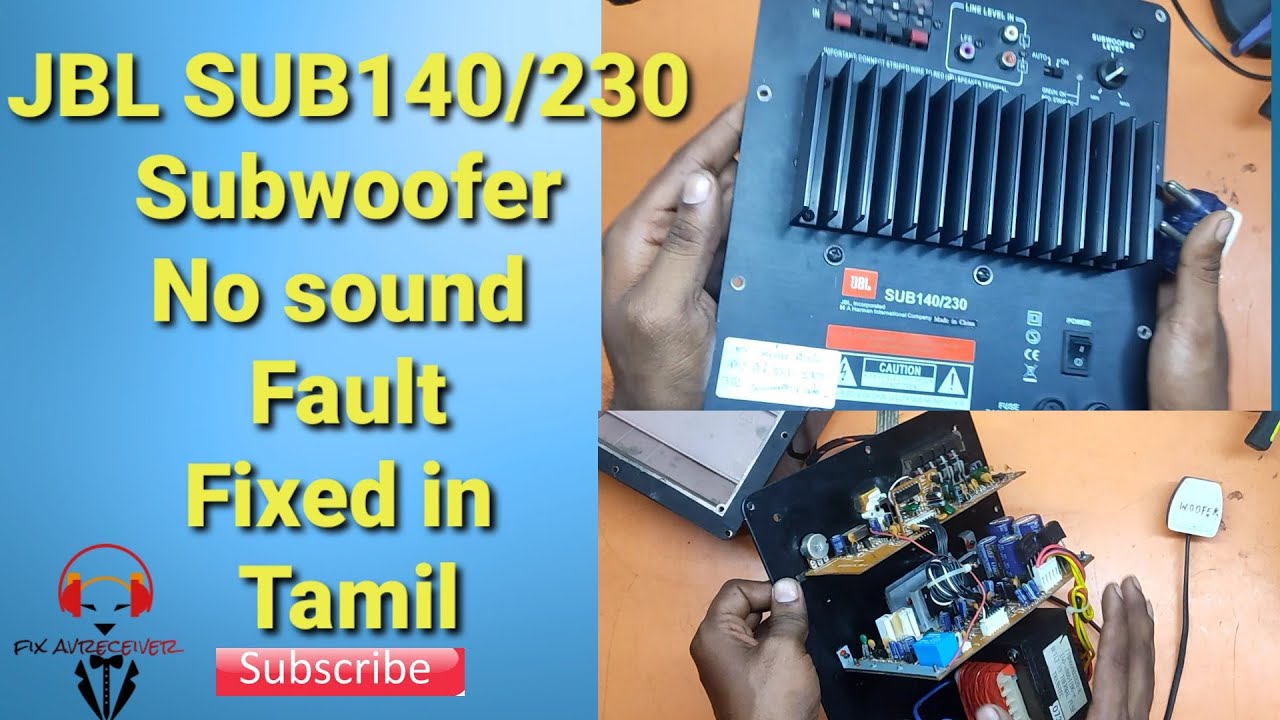 JBL SubWoofer 140/230 No Sound Fault Fixed in Tamil