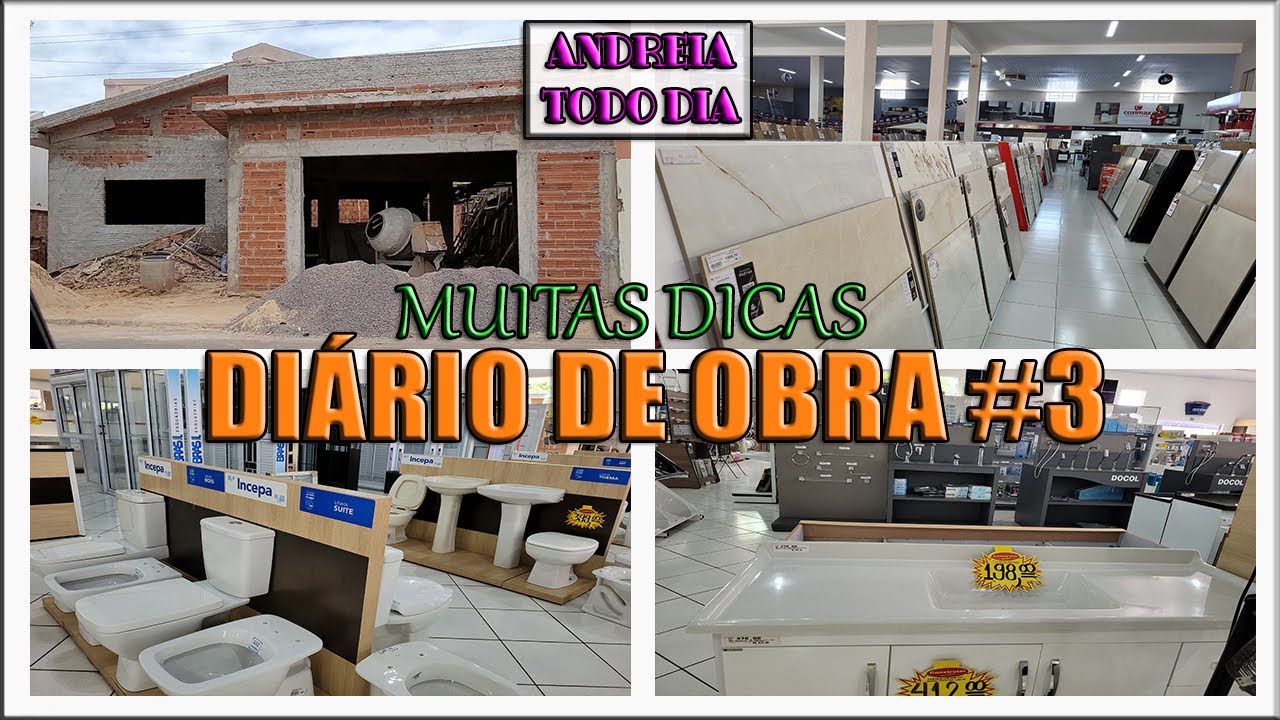 DIÁRIO DE OBRA 2° episódio 3ª CASA: TOUR DA OBRA ATUALIZADO + ESCOLHENDO ACABAMENTO PREÇOS E OPÇÕES