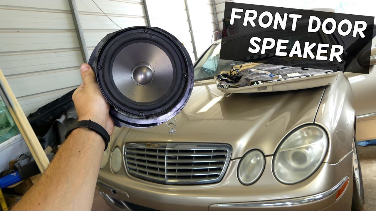 MERCEDES W211 FRONT DOOR SPEAKER REMOVAL REPLACEMENT