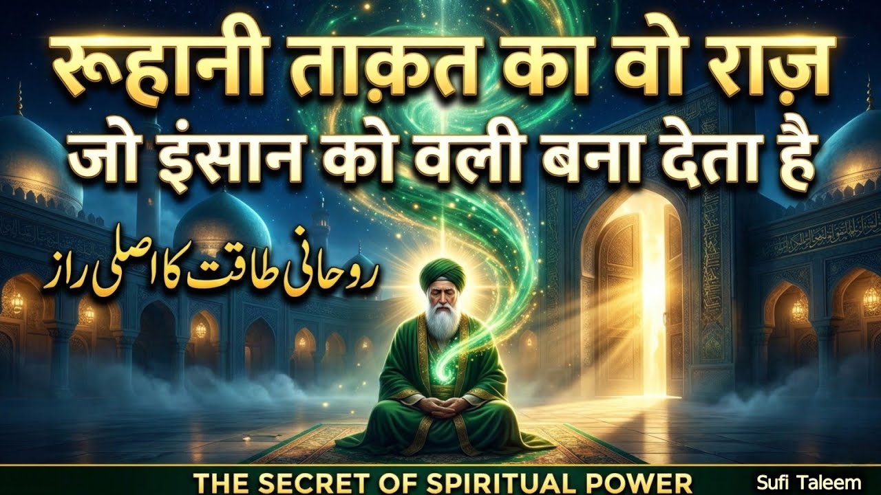 Ruhani Takat Hasil Karne Ka Wo Poshida Raaz Jo Insan Ko Wali Bana Deta Hai | Sufi Taleem