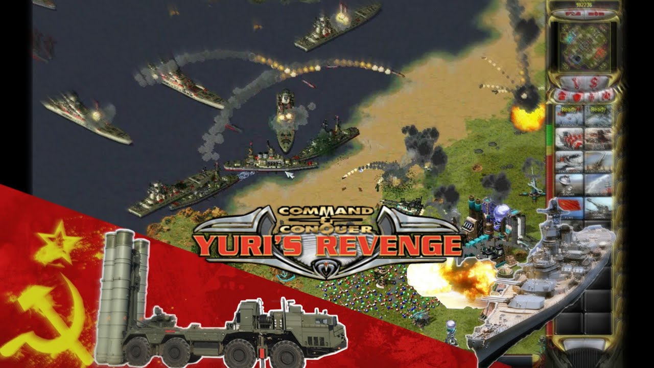 Red Alert 2 Yuri's Revenge | 2020 | Mod | Russia VS 2 | Free For All | Naval Ambush