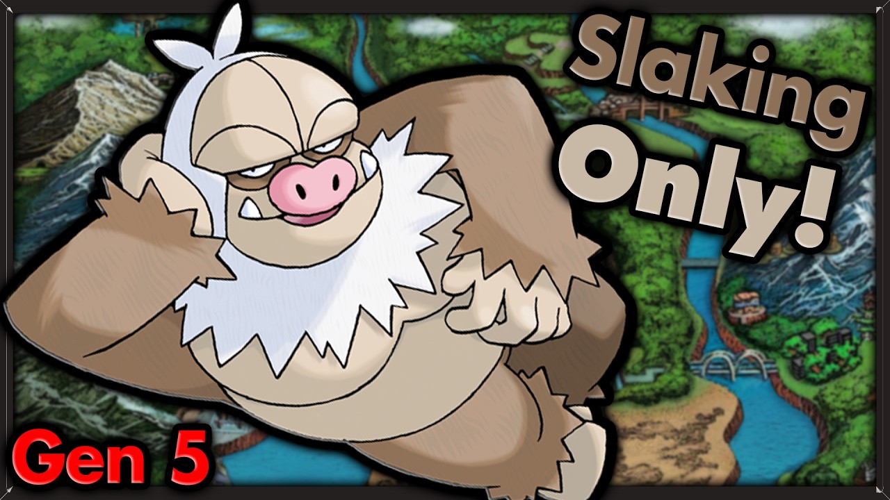 Can I Beat Pokemon White 2 with ONLY Slaking? 🔴 Pokemon Challenges