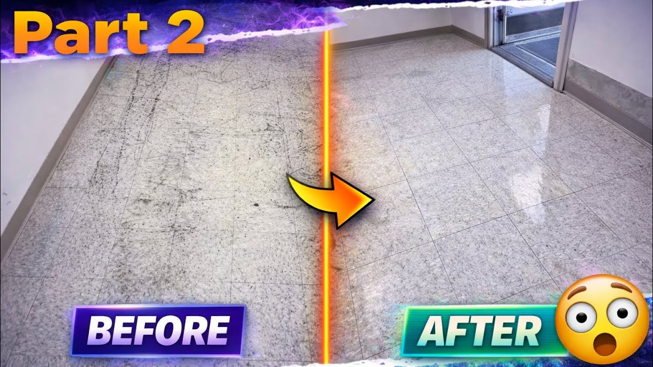 Transforming A Neglected Floor - Watch Years Of Filth  Disappear! ( part 2)