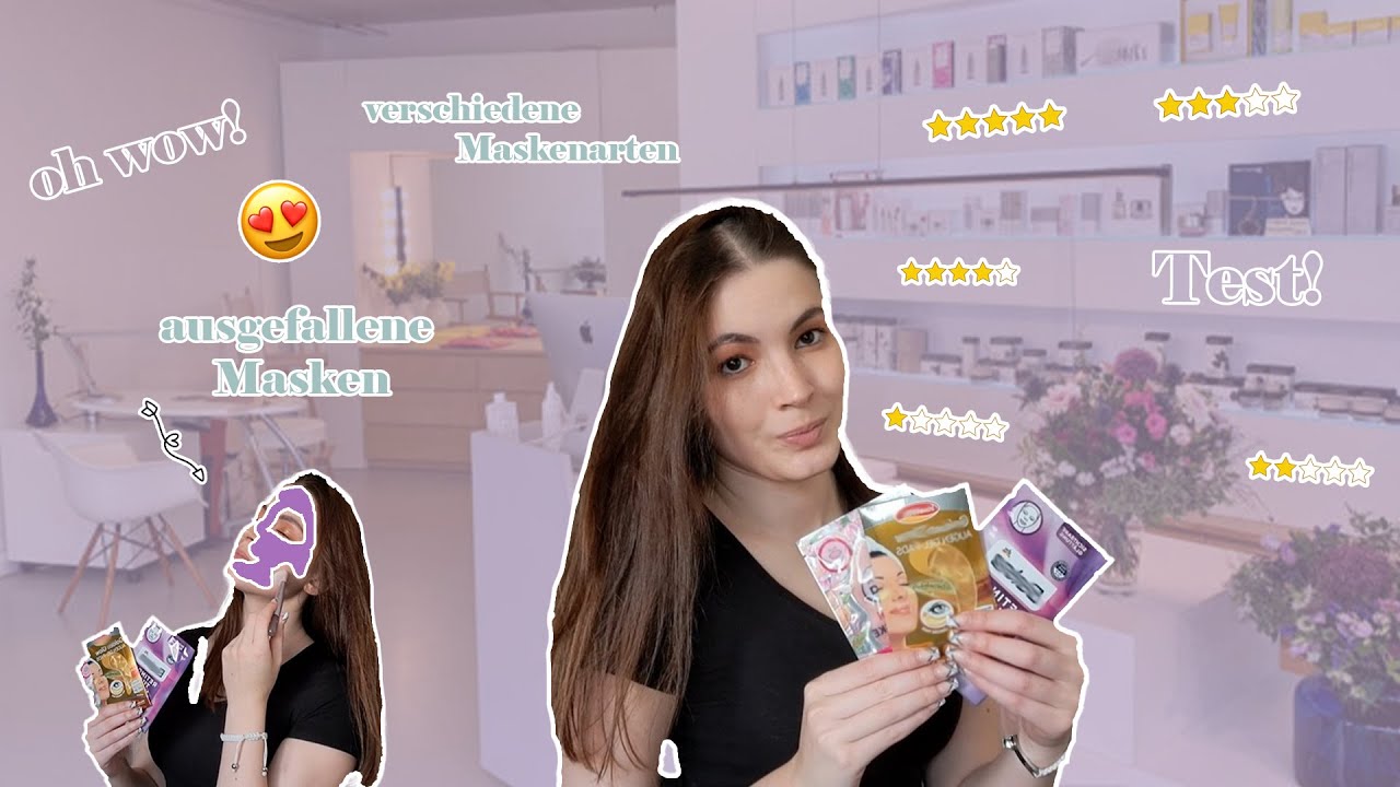 Ich TESTE ausgefallene GESICHTSMASKEN 🙈😍