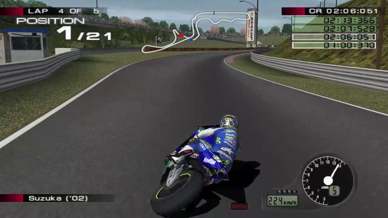 MotoGP 4 PS2 | Suzuka ('02) | Honda RC211V | Telefonica Movistar Honda | Daijiro Kato | 2003