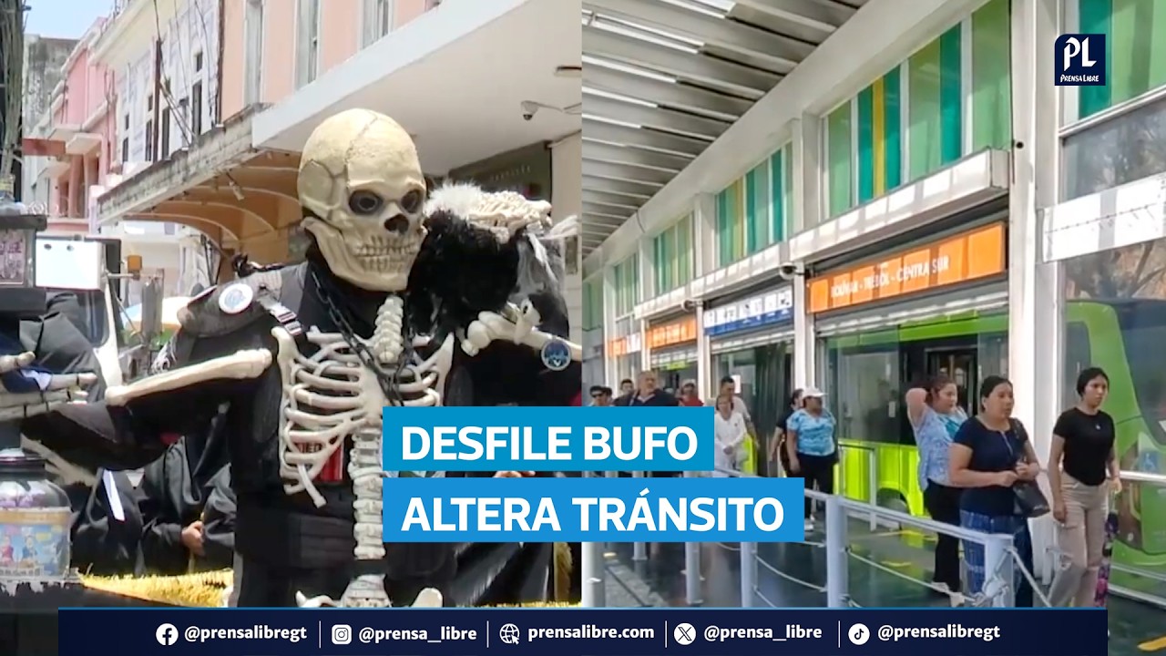 Huelga de Dolores 2026: Desfile Bufo altera Transmetro y tr&aacute;nsito en zona 1