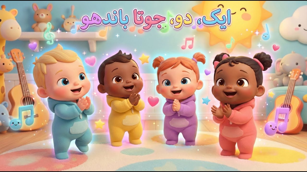 ایک، دو، جوتا باندھو | بچوں کے لیے گنتی کی نظم | Urdu Counting Rhyme for Kids