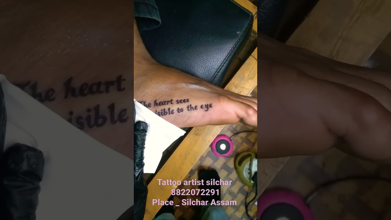 Boy Feet tattoo 😃🥺🙈 Silchar 