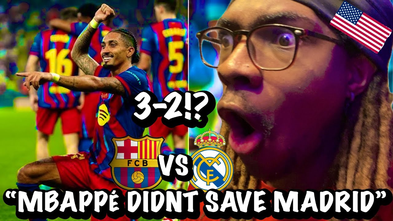 REAL MADRID FANS WON’T LIKE THIS 😭🔥 | BARÇA WIN EL CLÁSICO 3–2 (SUPER COPA FINAL)