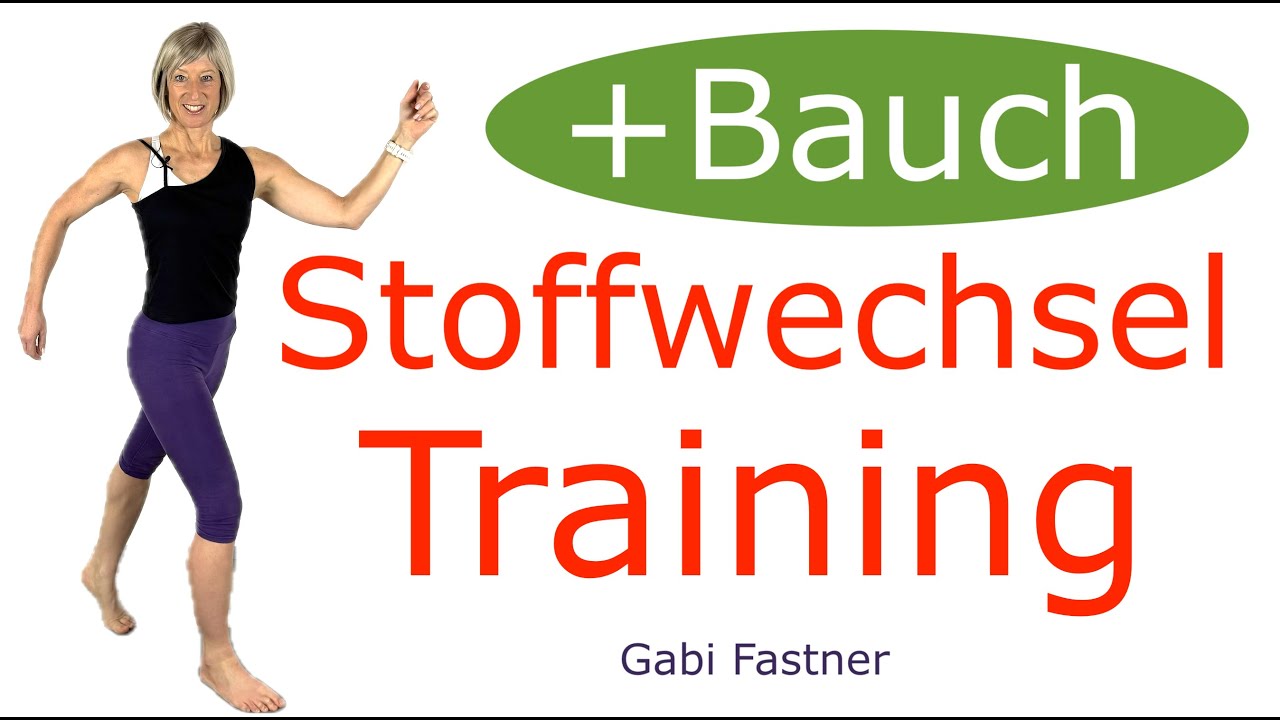 &diams;️ 22 min. Stoffwechsel - Training + Bauch - Workout, 2000 Schritte, ohne Ger&auml;te, im Stehen