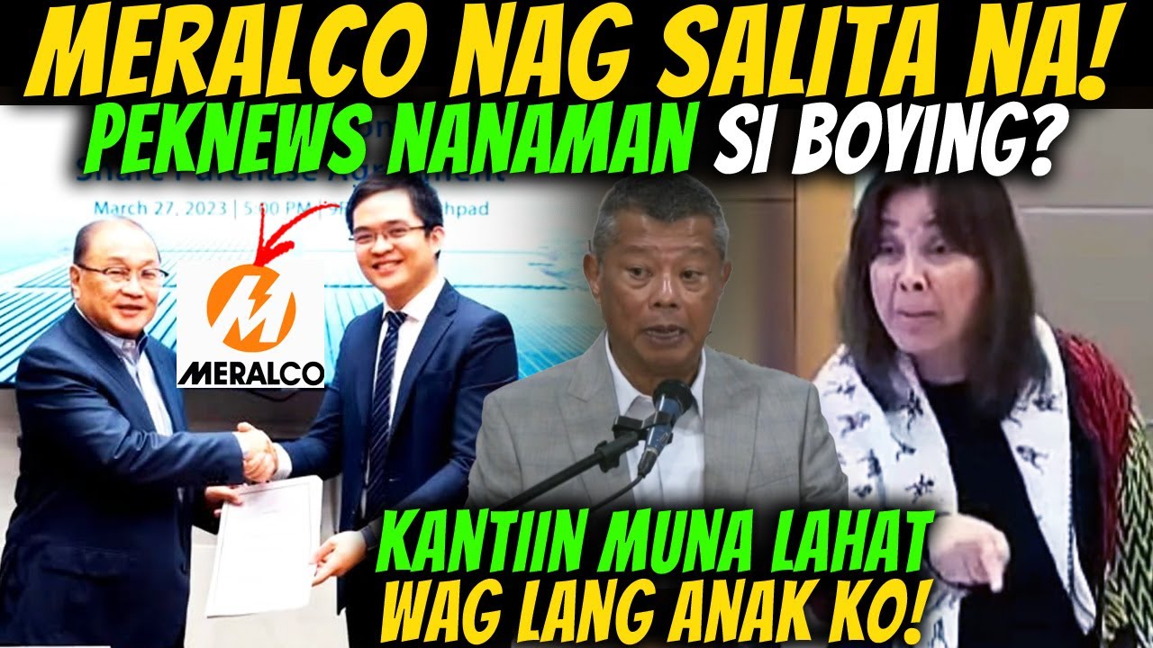 KANTIIN MUNA LAHAT WAG LANG ANAK KO! MERALCO NAG SALITA NA BOYING REMULLA PEKNEWS NANAMAN?