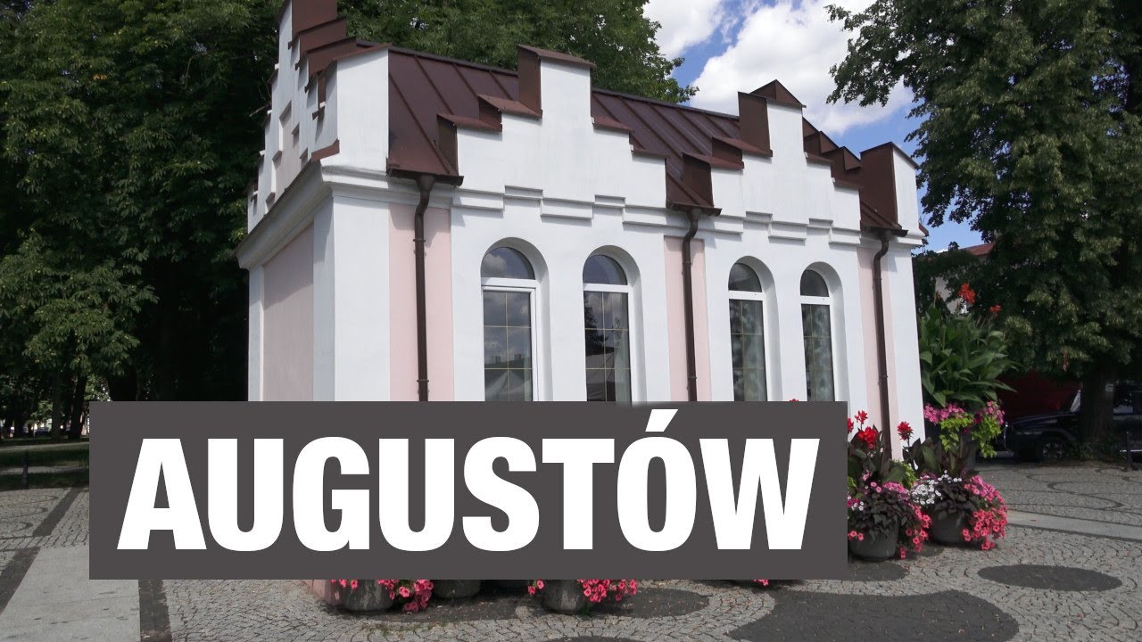 Августов. Красивый туристический город. Прогулка по городу.