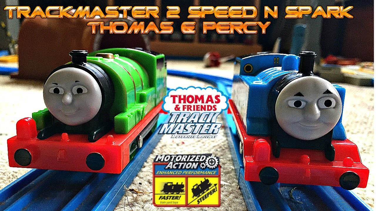 Trackmaster 2 Speed n Spark Thomas & Percy double unboxing review & first run