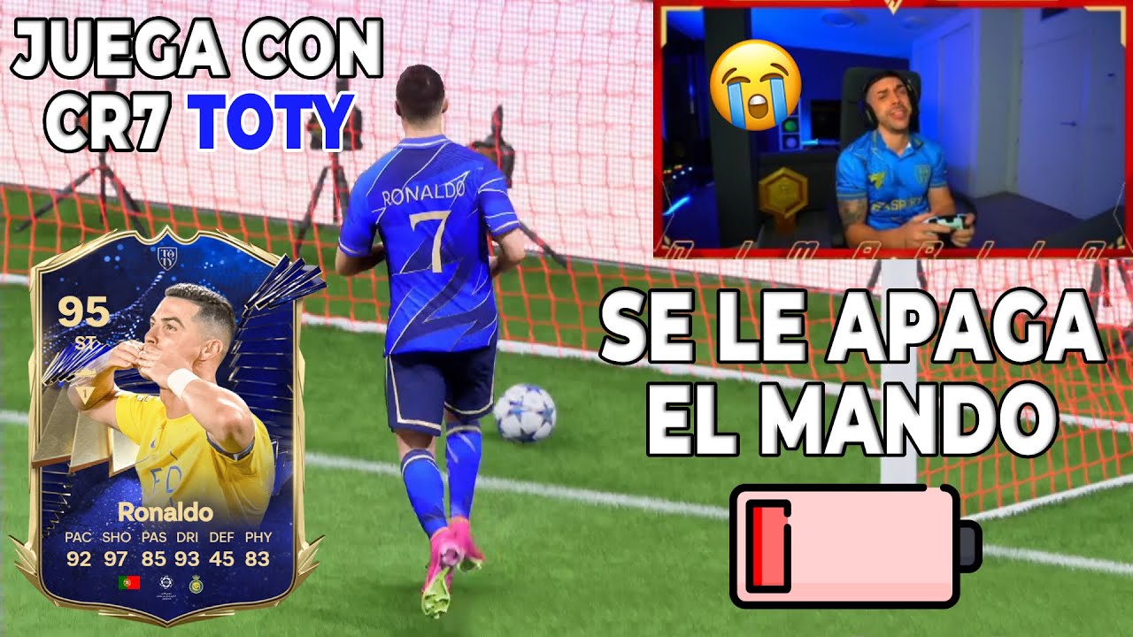 DjMaRiiO PIERDE PORQUE se le APAGA el MANDO con CRISTIANO RONALDO TOTY | Lloros y Enfados FC 24