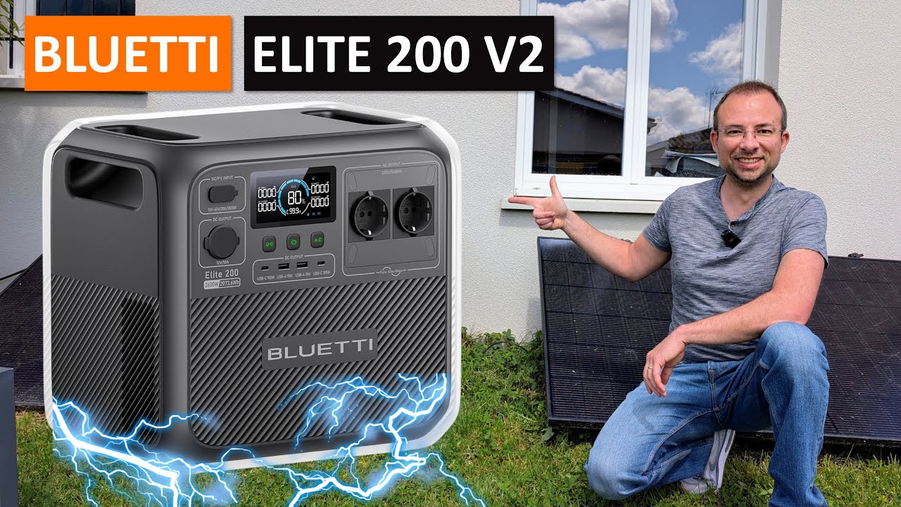 Bluetti Elite 200 V2 - Plus petite et plus puissante grâce à ses nouvelles cellules LFP