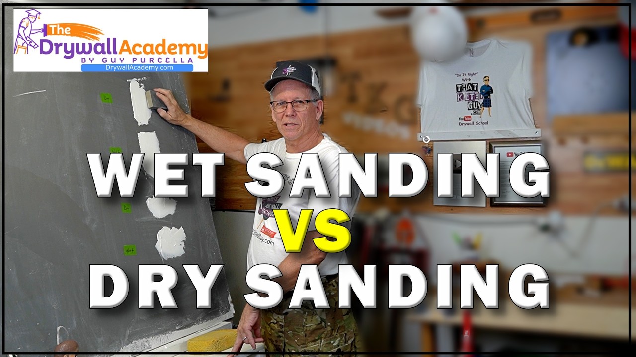Wet sanding drywall vs dry sanding, One IS BETTER than the other 