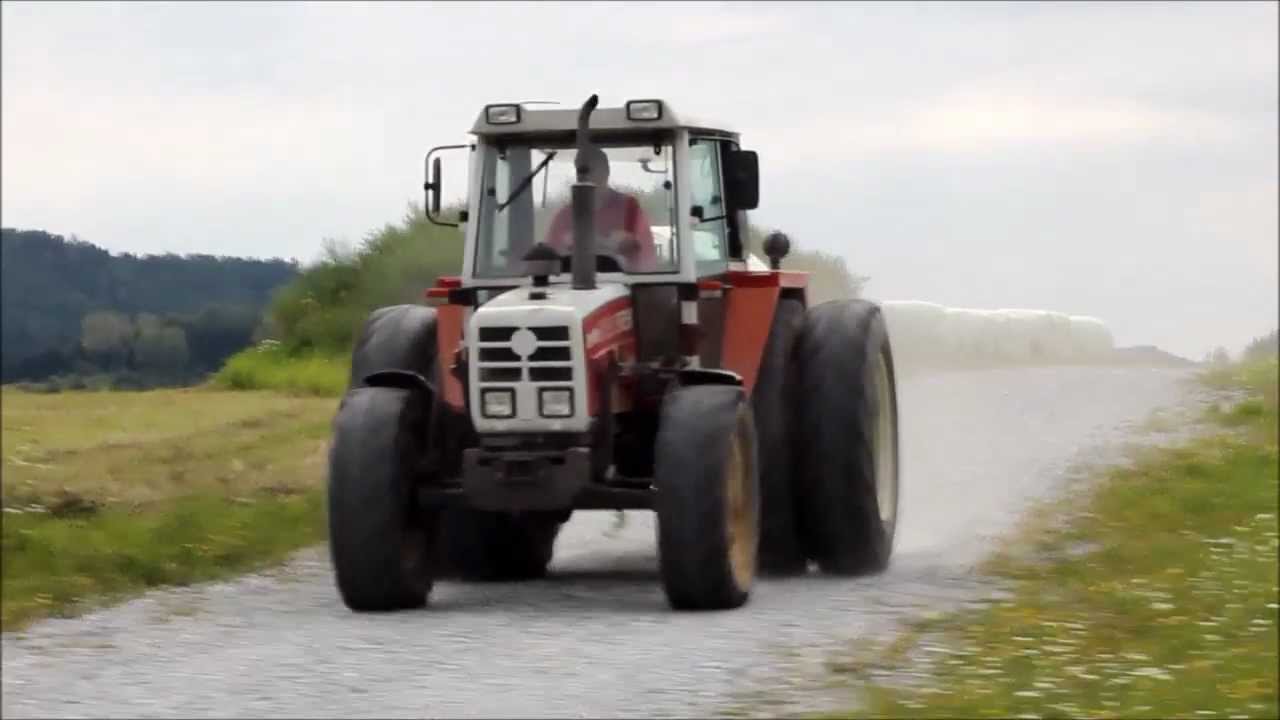 Ballentransport im Tagebau mit Steyr 8090