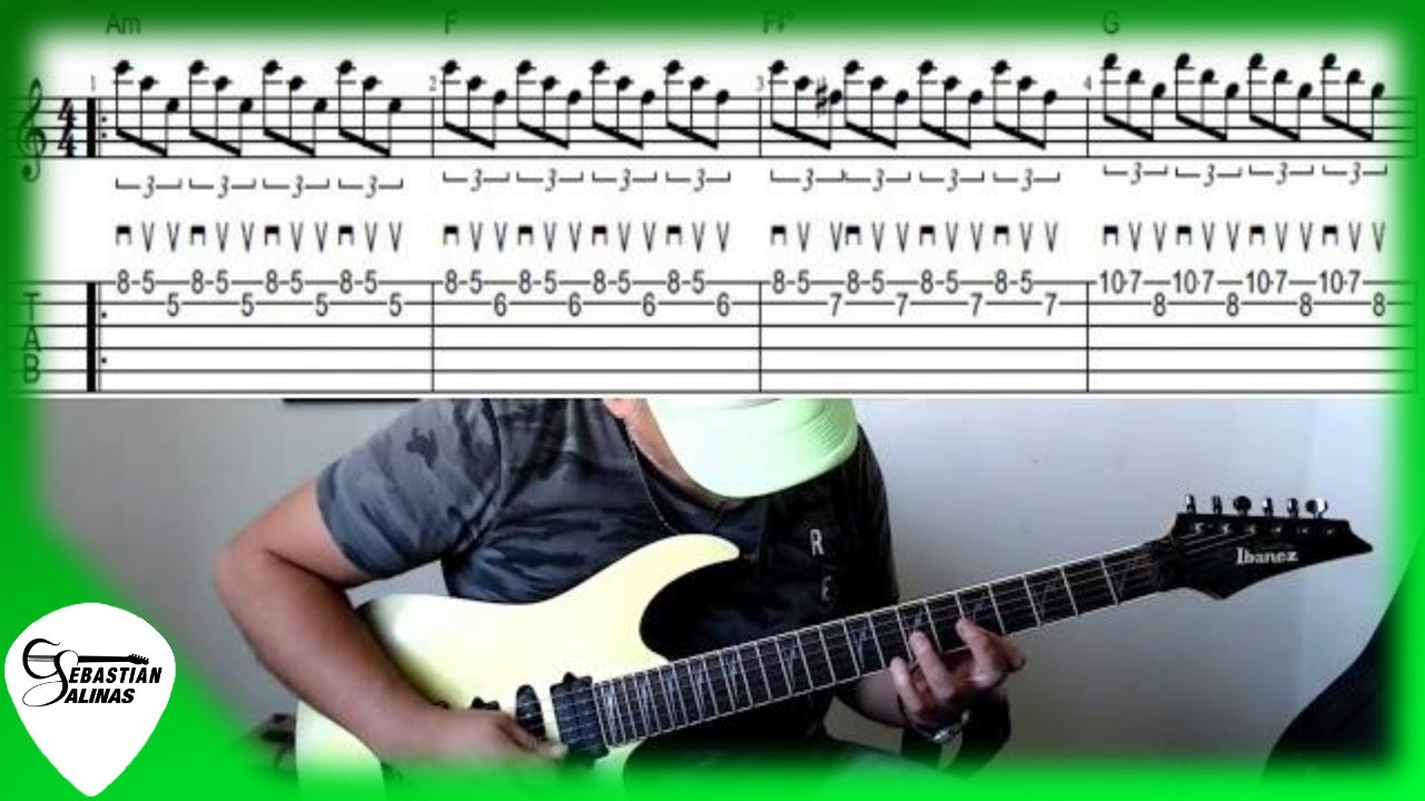 Ejercicio de Metal Neocl&aacute;sico con TAB y Partituras en pantalla