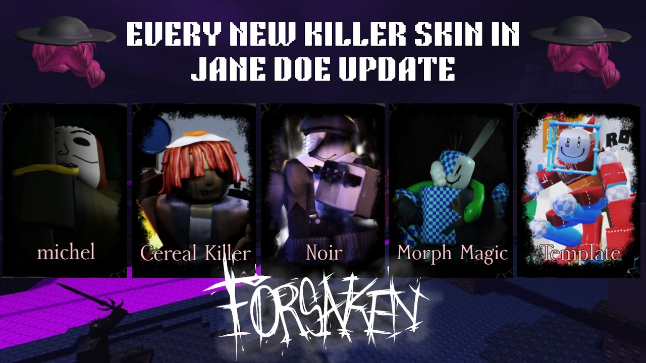 Server Wiping With EVERY NEW KILLER SKIN IN THE JANE DOE UPDATE (Forsaken)