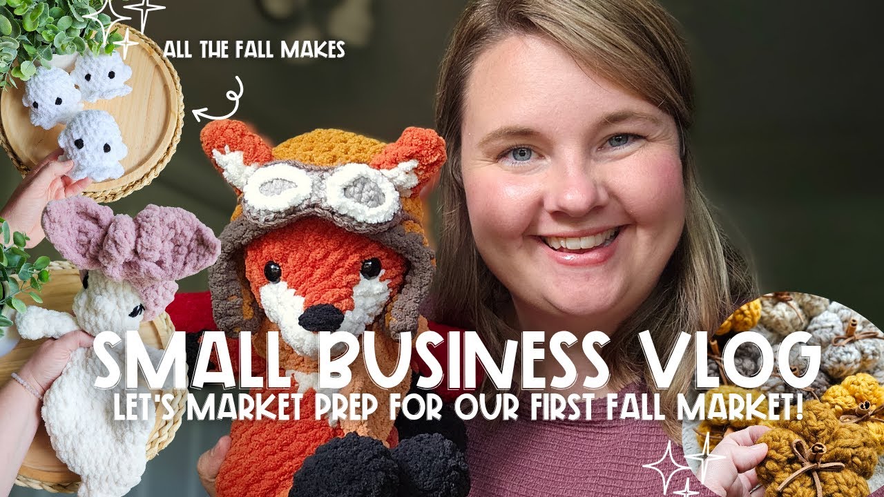 Crochet Small Business Vlog | Fall Market Prep! ✨️🍂