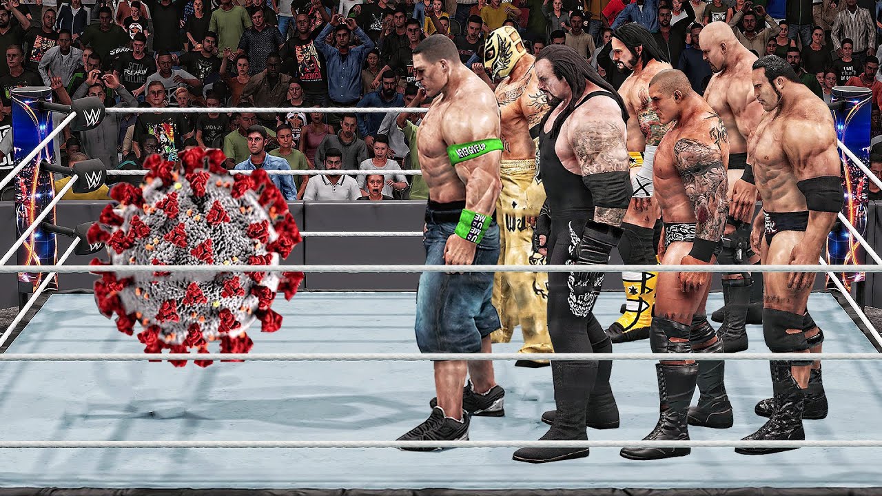 WWE 2K19 Giant WWE Superstars Destroy Coronavirus!