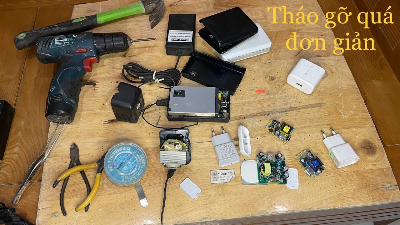 Hướng dẫn cách tháo tất cả các loại cục sạc ,cục nguồn cực kỳ đơn giản