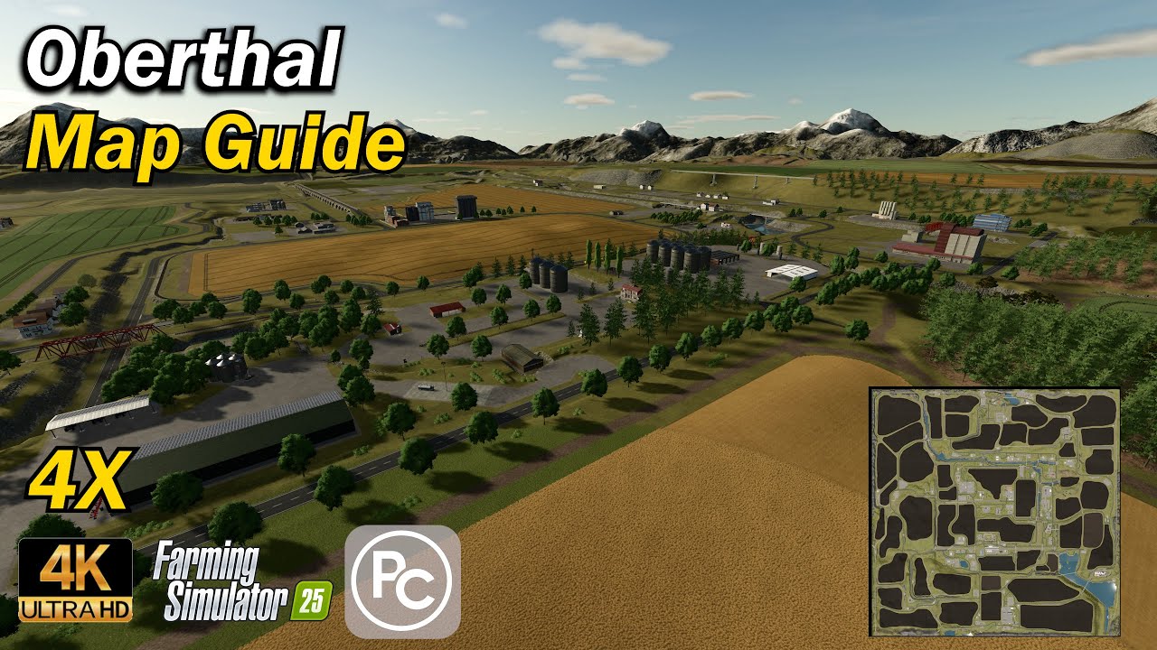 Оберталь | Карта-путеводитель | Farming Simulator 25