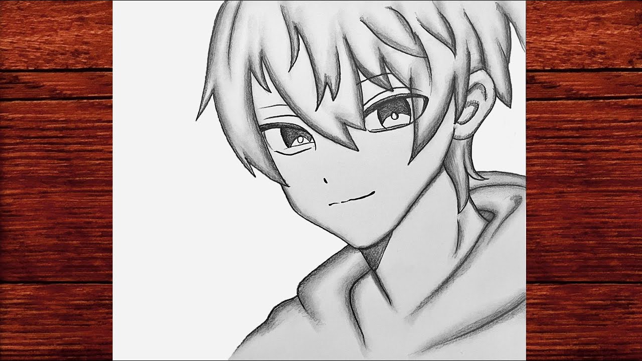 Anime Erkek Çizimi - Kolay Anime Çizimi Nasıl Yapılır - Çizim Mektebi Anime Çizimleri 2022