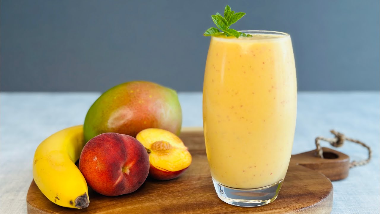 Peach Banana Mango Smoothie in 2 minutes - The most delicious drink ❗️ Trendy Table