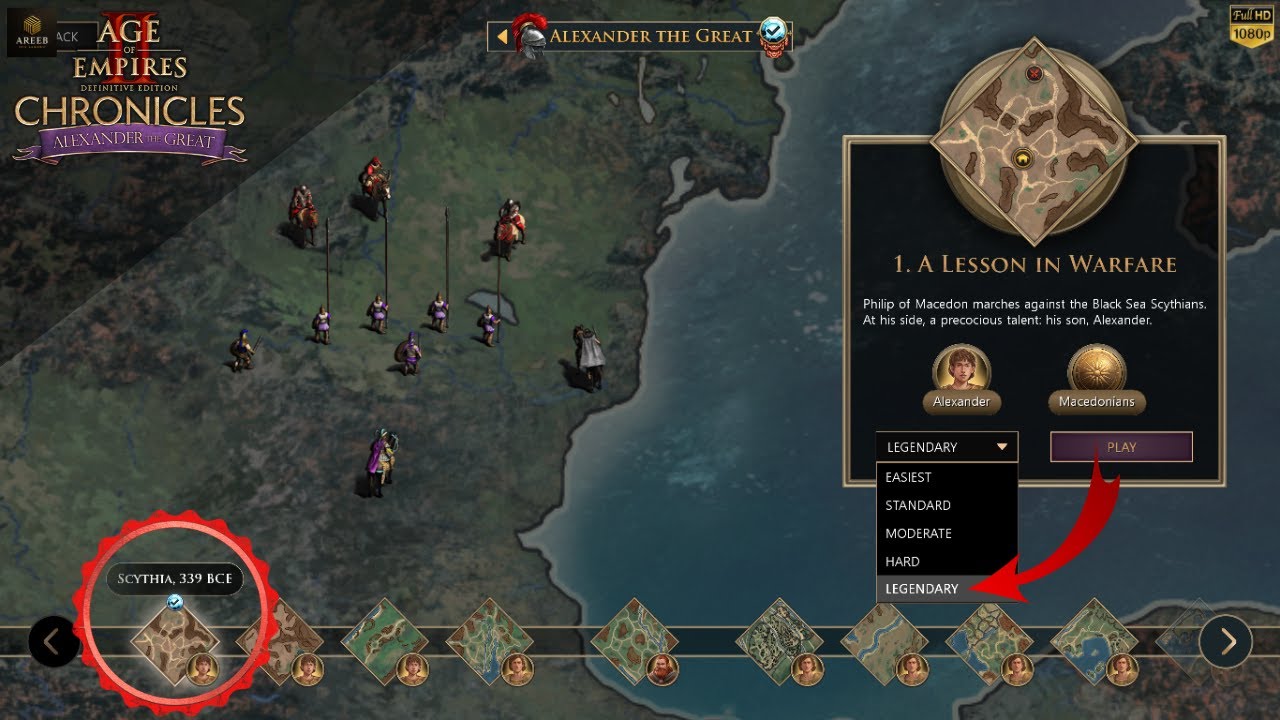 Age of Empires 2 – Alexander the Great Mission 1: A Lesson in Warfare | Legendary Walkthrough