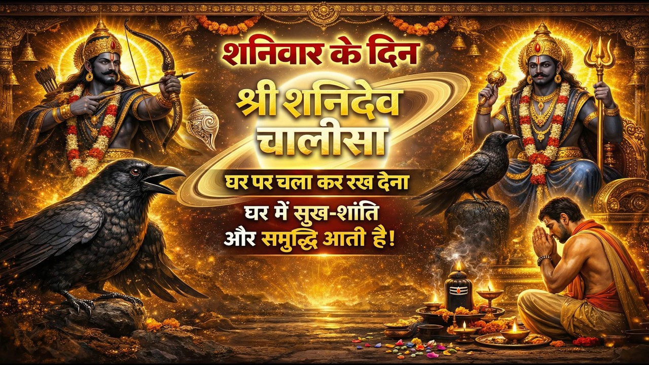 श्री शनिदेव चालीसा: हर कष्ट से मिलेगी मुक्ति | Jai Shani Dev Chalisa | Shani Dev Bhakti Song 2026