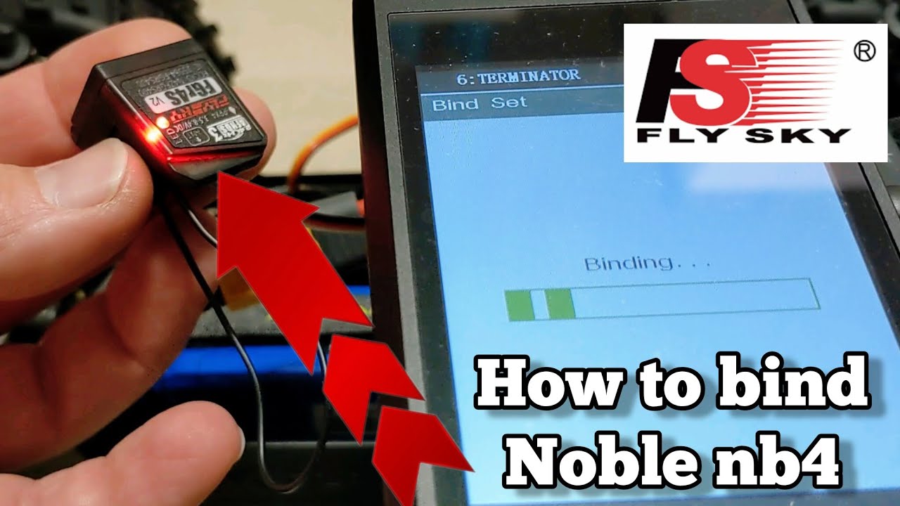 How to bind - Flysky Noble nb4 to a Receiver - FGr4S V2 for example 