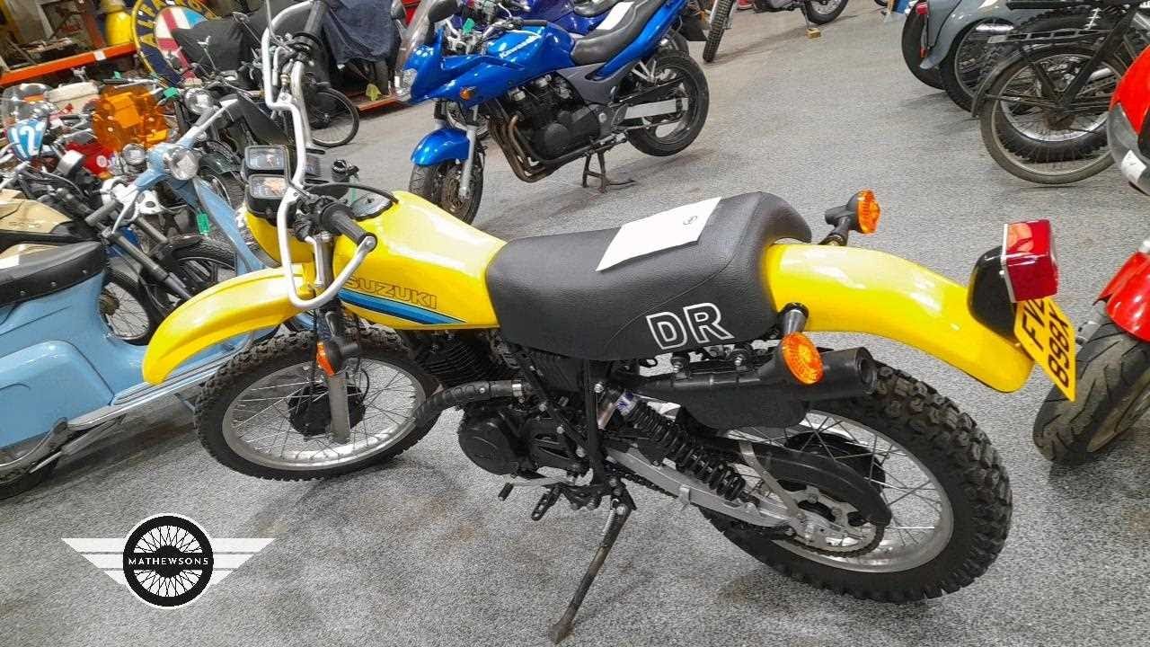 SUZUKI DR500 Z 1982 ROKU | KLASYCZNE SAMOCHODY MATHEWSONS | AUKCJA: 12, 13 I 14 MARCA 2025 R.