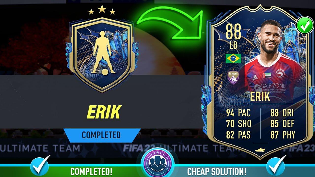 88 TOTS Erik SBC Completed - Cheap Solution & Tips - Fifa 23